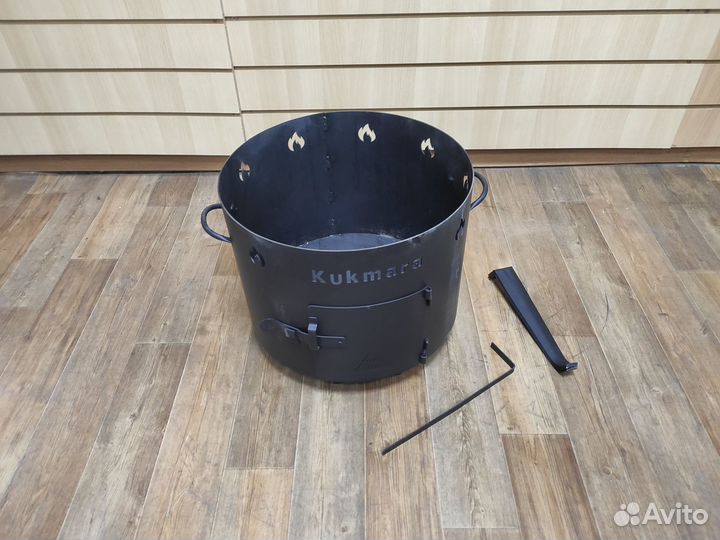 Печь для казана с дверцей 41 см