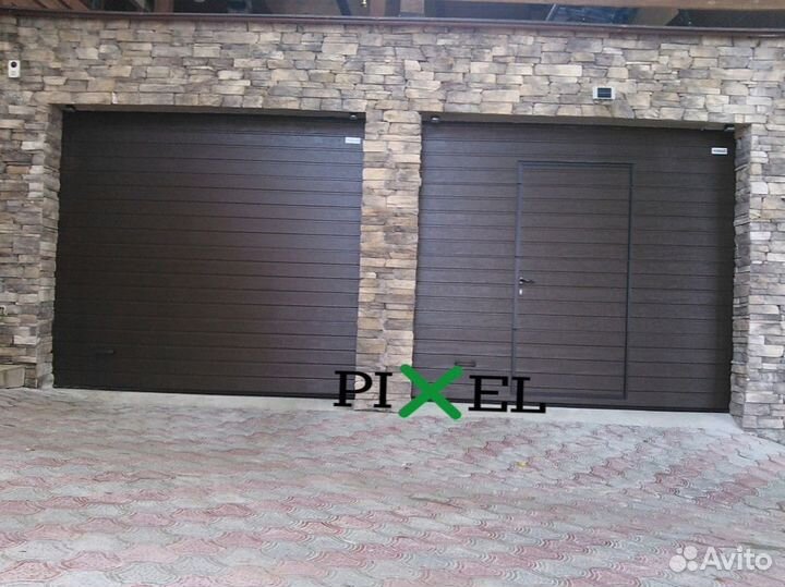 Секционные ворота с установкой