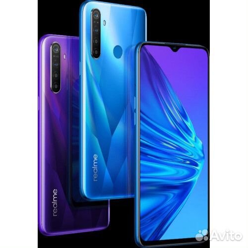 Лоток сим Realme 5 синий