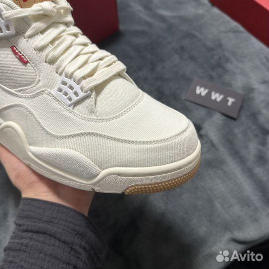 Levis x Air Jordan 4 Retro White Denim