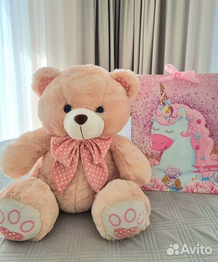 Плюшевый медведь новый