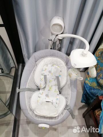 Детская электронная качель joie serina swivel