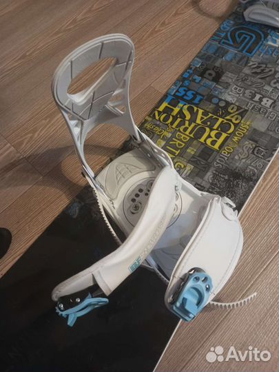 Сноуборд комплект burton clash 155 крепления,чехол