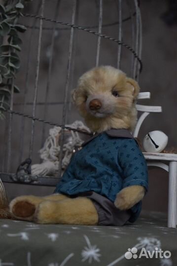 Мишка тедди коллекционный ручной работы