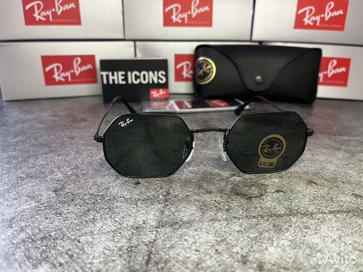 Солнцезащитные очки Ray ban octagonal/black