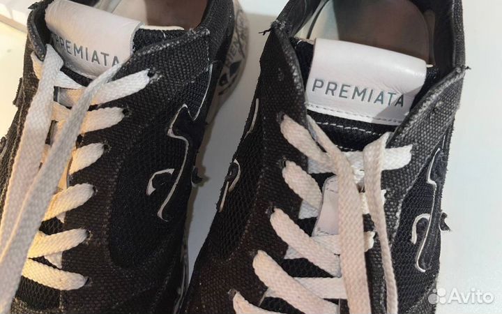 Кроссовки premiata(черные)