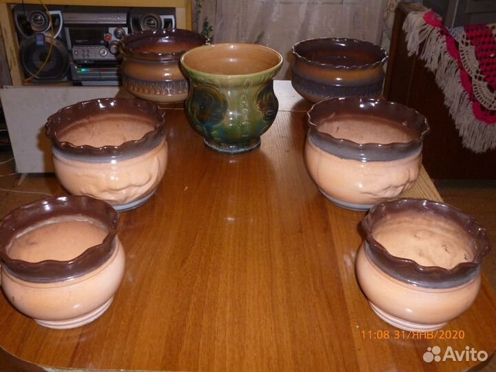 Горшки керамические