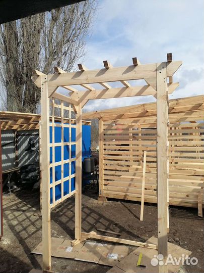 Арка - перголла садовая деревянная