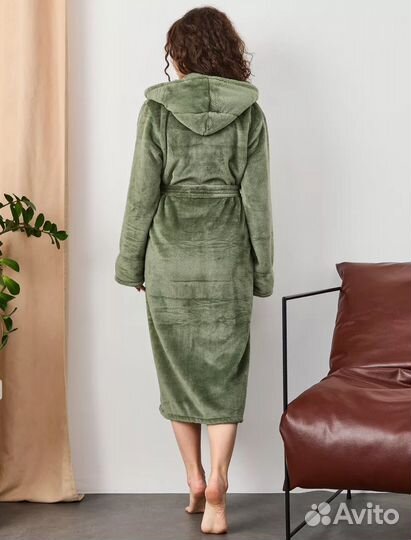 Новый теплый махровый халат женский 5хl