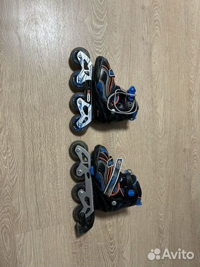 Ролики детские бу, с экипировкой