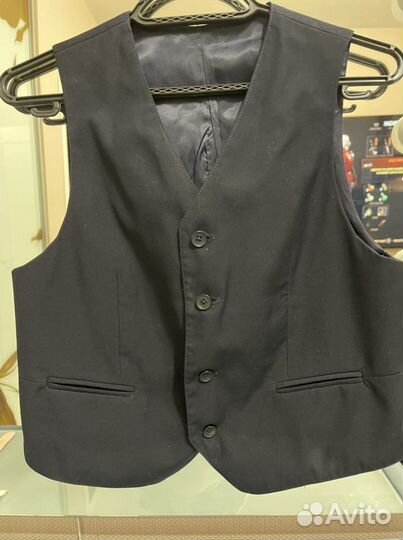 Школьный пиджак 146 синего цвета