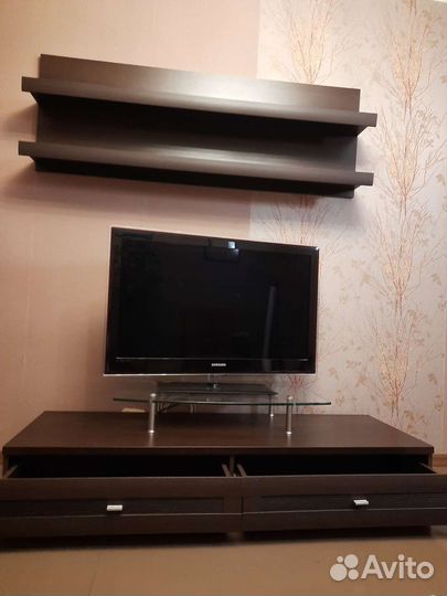 Тумба под телевизор + подвесная полка Лазурит