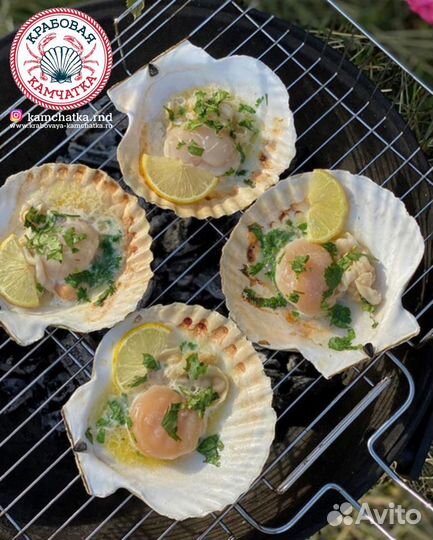 Гребешок с икрой для запекания