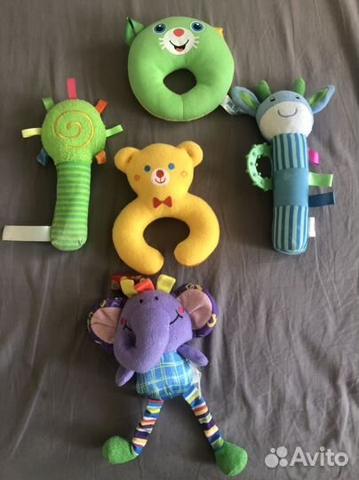 Игрушки погремушки пакетом