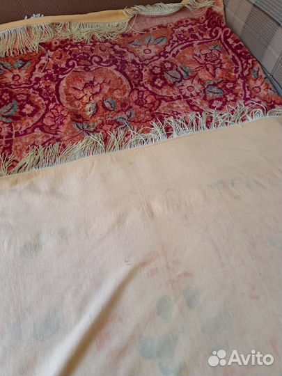 Плюшевая скатерть (покрывало) СССР