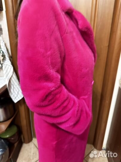 Шуба из эко меха премиум