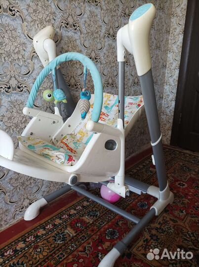 Стульчик для кормления-качели 2 в 1 nuovita