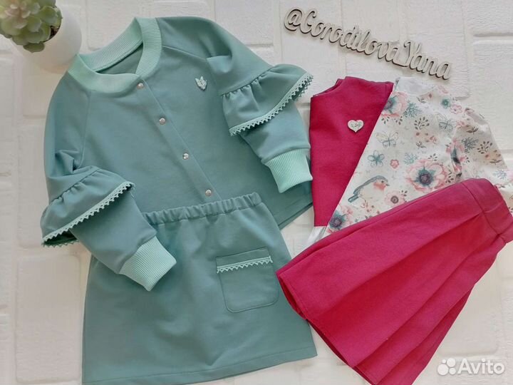 Новый комплект одежды капсула для девочки