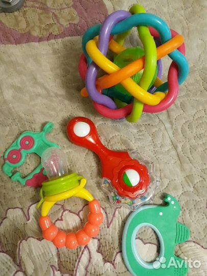 Прорезыватель, ниблер новый, развивающий мячик и е
