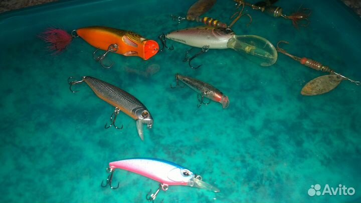 Воблеры набор рыбалка (Pontoon21 Rapala Columbia+)