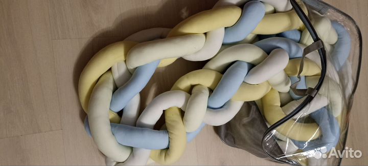 Бортики в кроватку косичка