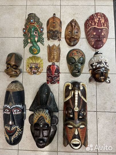 Маски деревянные коллекционные