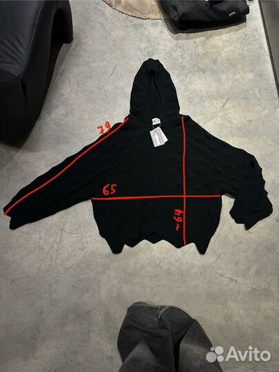 Mad frenzy spiked knit hoodie (вязаный худи)