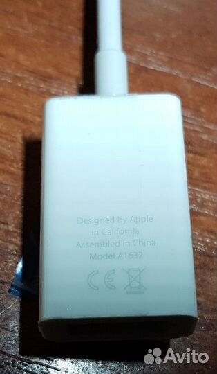 Переходник Apple A1632, USB Type-C - USB