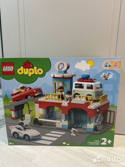 Lego дупло гараж и автомойка оригинал