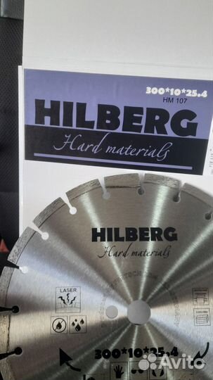 Диск алмазный hilberg 300*10.25.4 HM 107