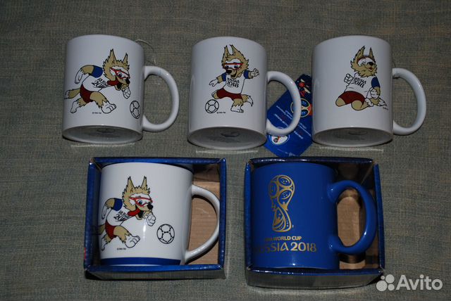 Кружки волченок Забивака Чемпионат Мира по футболу