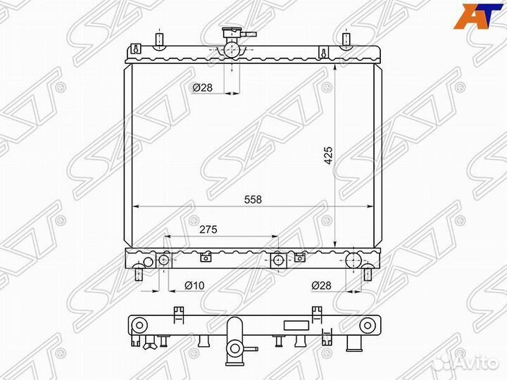 Радиатор охлаждения Тойота Раш 06