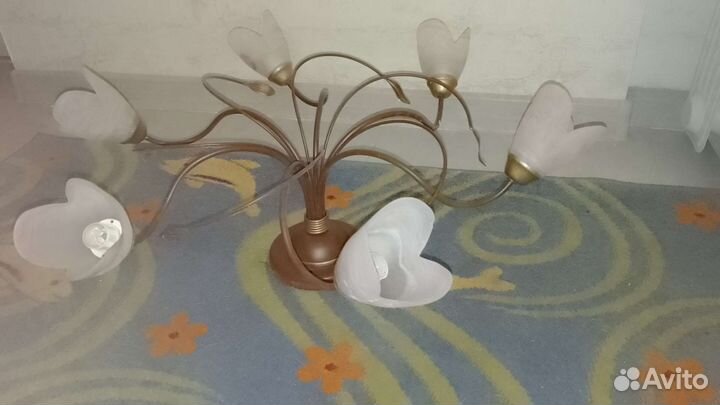 Люстра потолочная бу