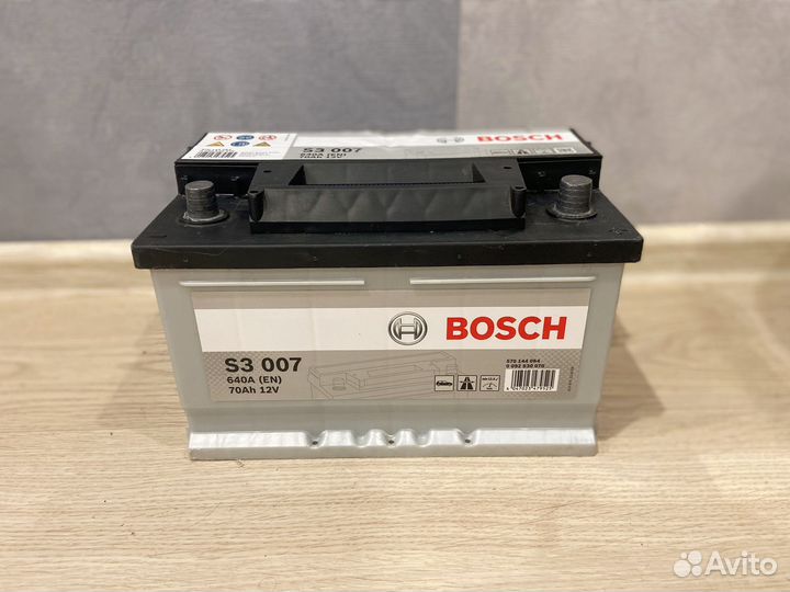 Аккумулятор bosh S3 007 70Ah, 640A