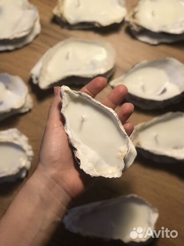 Свечи в устрицах/ Раковины устриц