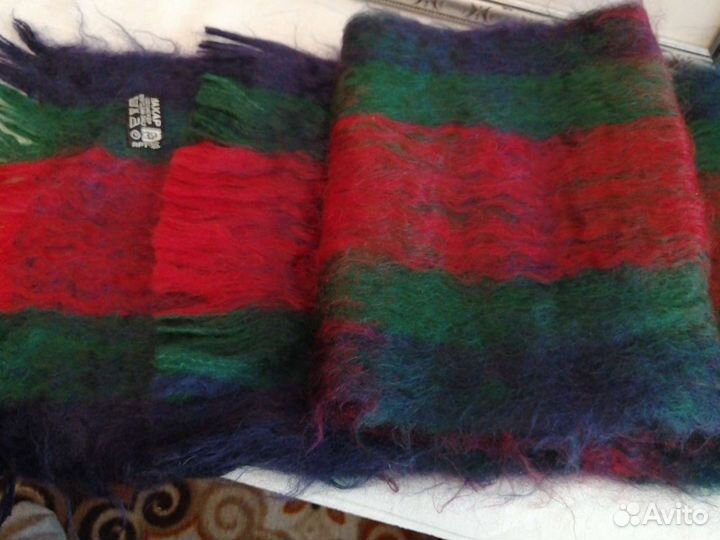 Шарф мужской новый. Мохеровый. Индия