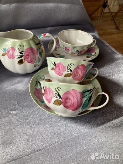 Чайные пары Дулево разные