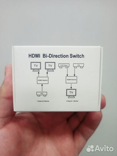 Hdmi свитч (switch) на 2 устройства, новые