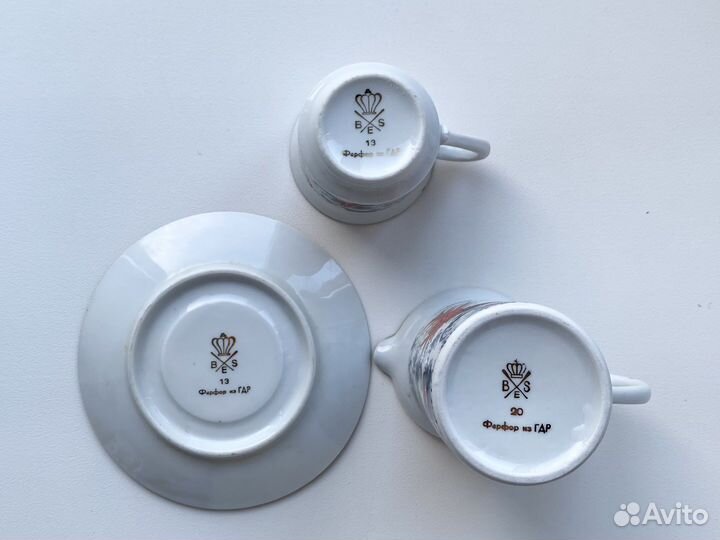 Кофейный сервиз гдр на 6 персон