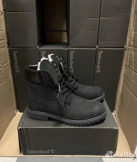 Ботинки timberland с мехом