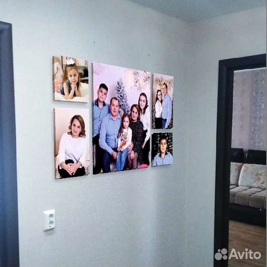 Печать фото на холсте, композиции