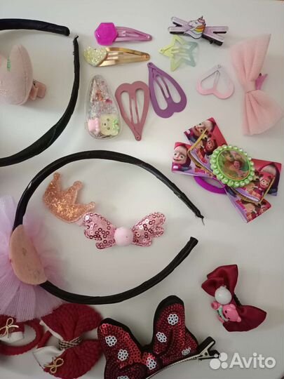 Заколки резинки ободки для девочек