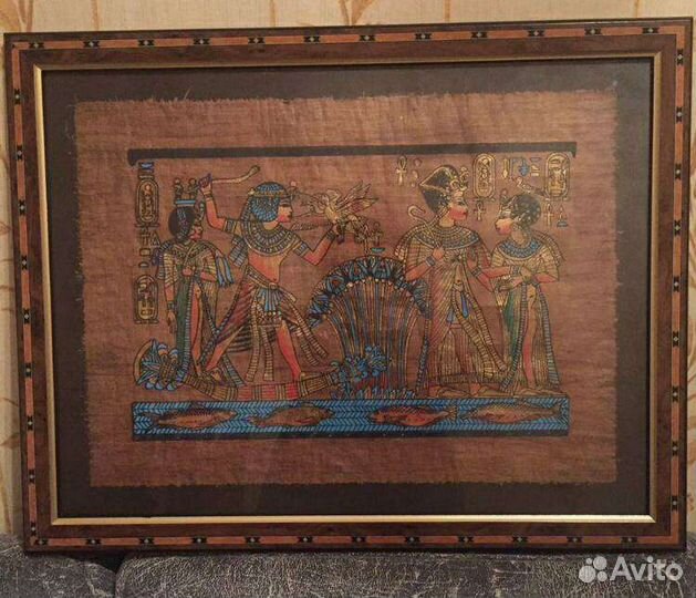 Новый папирус в раме 41*52