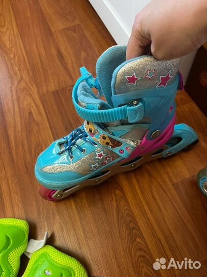 Роликовые коньки детские раздвижные