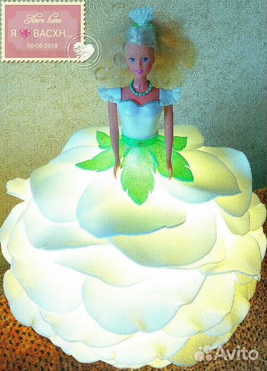 Светильник-букет роз. Светильник-кукла (изолон) Ро