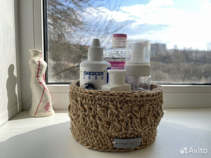 Джутовая корзина