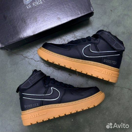 Зимние кроссовки NIke Air Force Nigh рефлектив