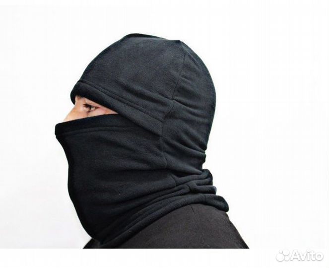 Новая балаклава флисовая р59-62,черная