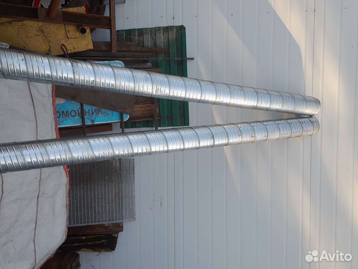 Для дымохода и вытяжки отводы, трубы оцинковка