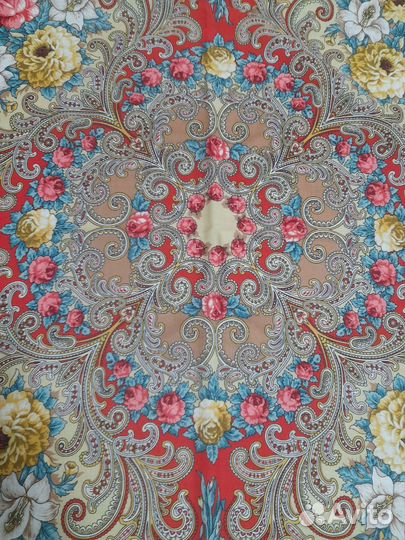 Новый Павловопосадский платок шерсть 100